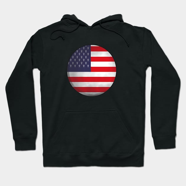 usa flag ball Hoodie by persa